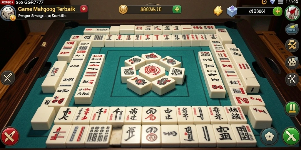 Screenshot GGR7777 menampilkan gameplay Mahjong yang seru dan mengasyikkan.
