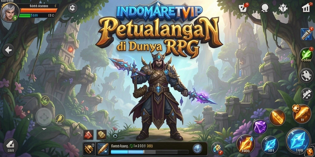 Tampilan gameplay menegangkan dari INDOMARETVIP dalam aksi RPG.
