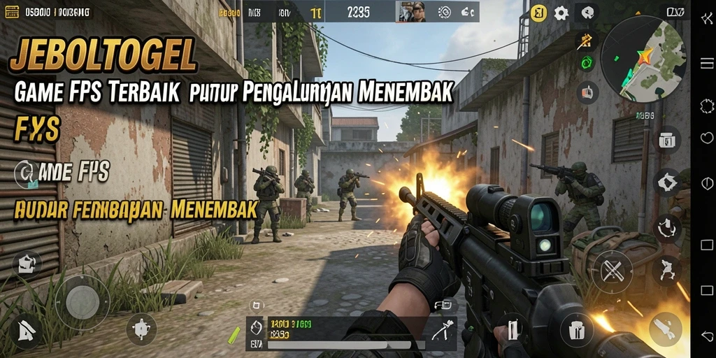 Tampilan gameplay JEBOLTOGEL yang mendebarkan dalam pertempuran FPS.