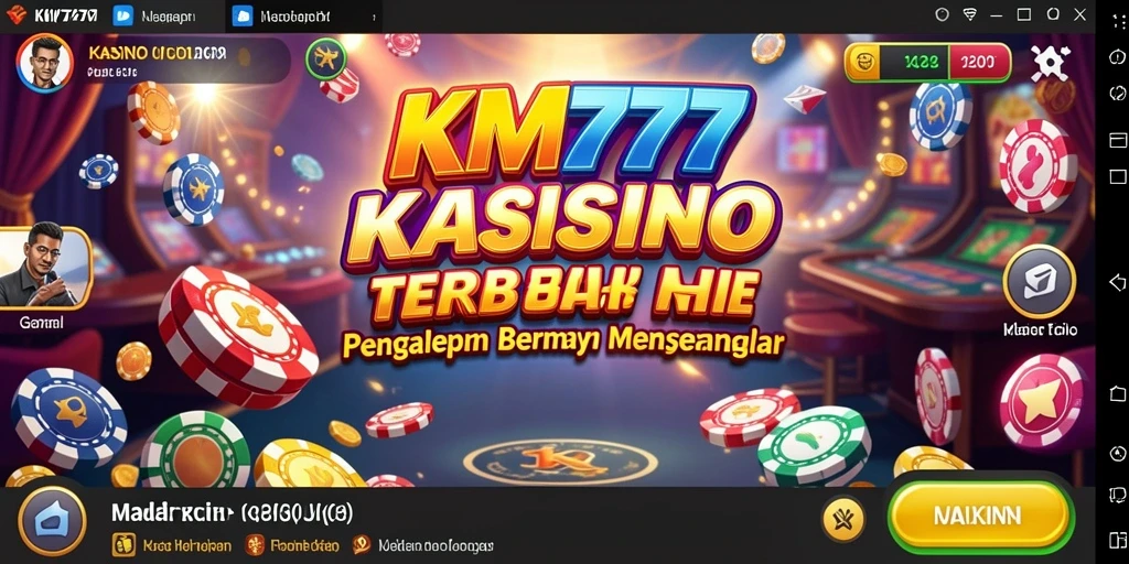 Tampilan gameplay Kasino yang menarik dan memikat di KM777.