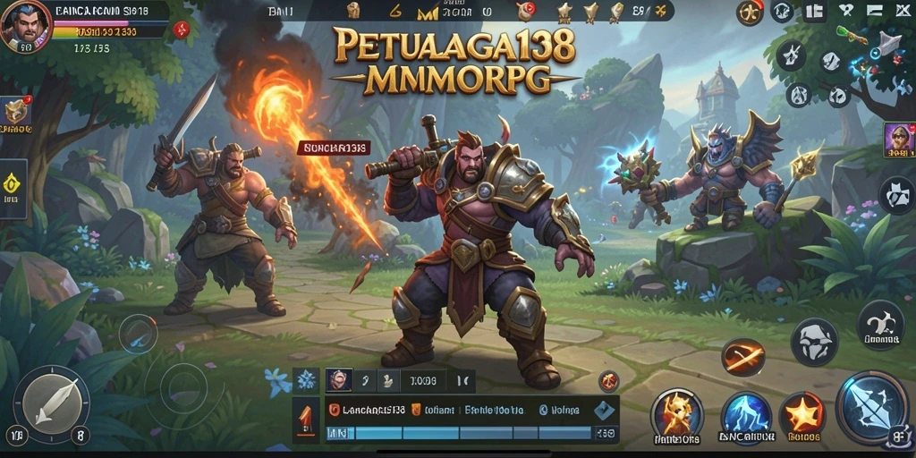 Screenshot utama gameplay LANCAR138 menampilkan aksi pertarungan yang mendebarkan.