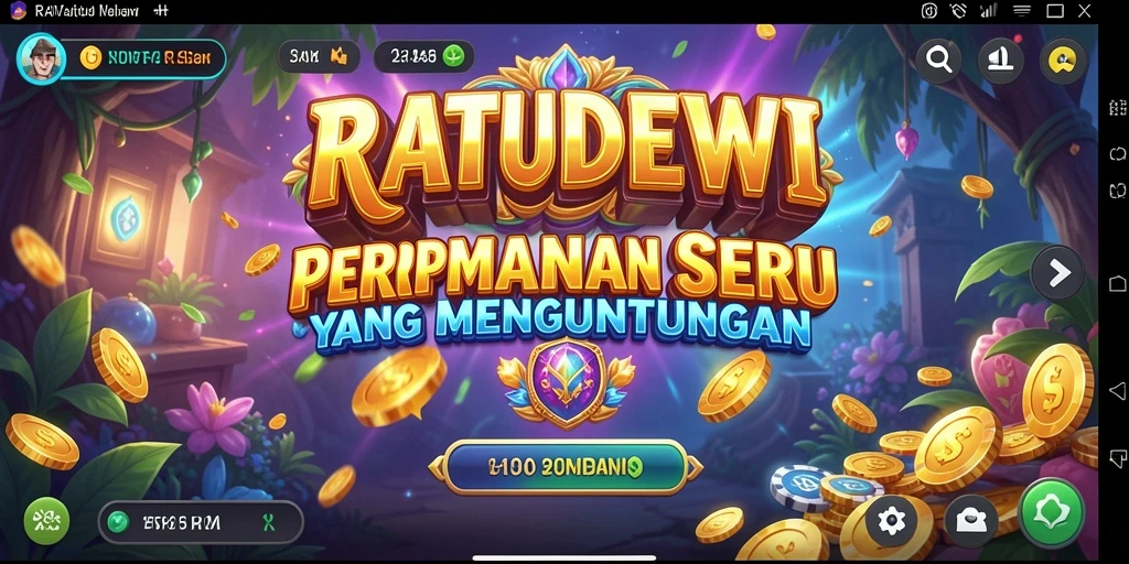 Tampilan gameplay RATUDEWI yang menarik dan penuh warna.