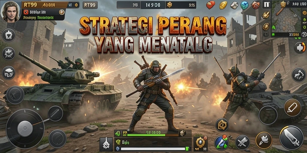 Gameplay intens dari RT99 yang menonjolkan taktik cerdas.